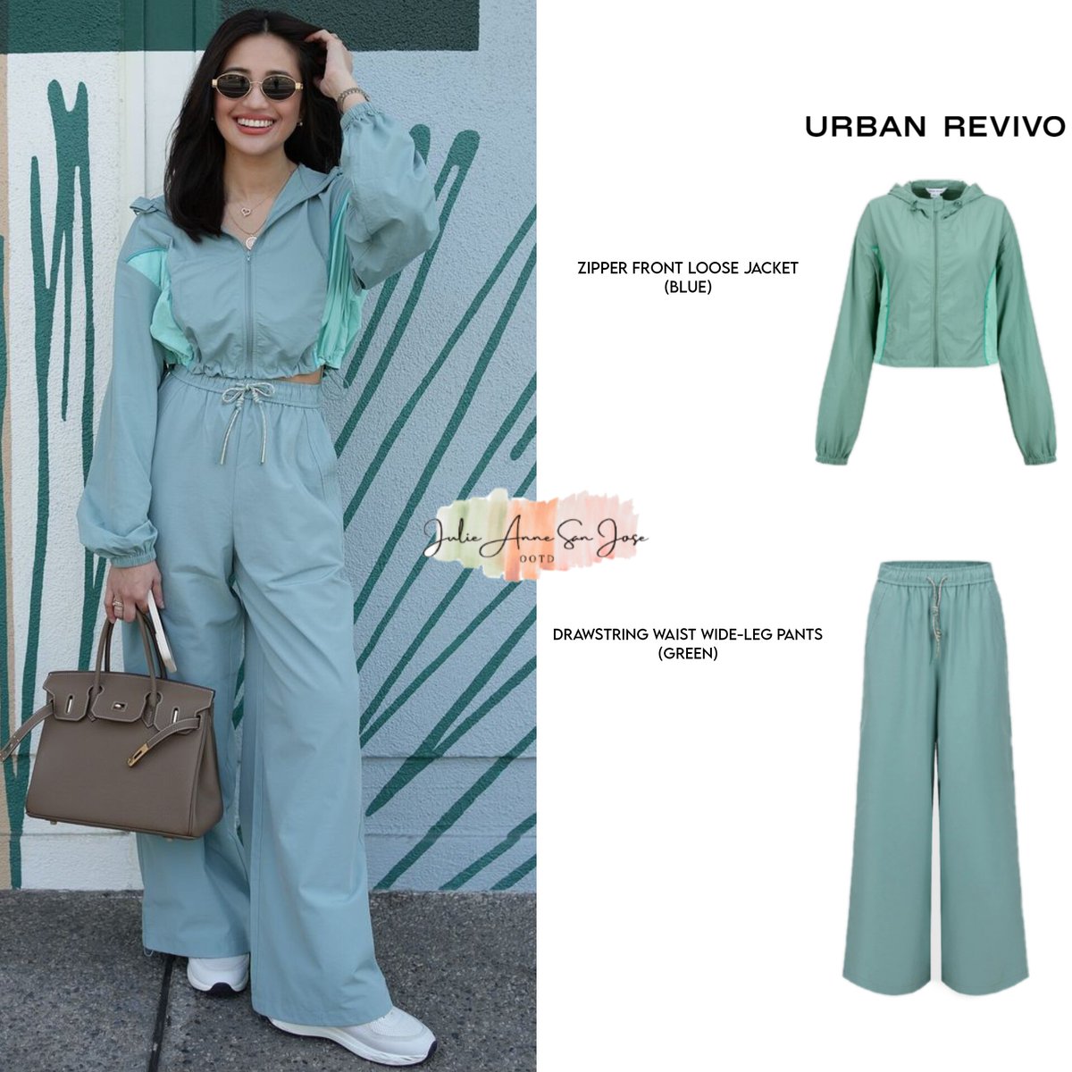 jasj_ootd's tweet photo. Exact Match! [08112024] [@myjaps]✨

🔶JULIE ANNE SAN JOSE🔶
☆ WHERE : @myjaps ' instagram post
☆ BRAND : Urban Revivo
☆ ITEM : Zipper Front Loose Jacket and Drawstring Waist Wide Leg Pants
☆ LINK : ☞ https://t.co/RJd0iS0Eal
☞ https://t.co/KfDtOOHDkp

#julieannesanjoseootd https://t.co/BPaf34QSwQ