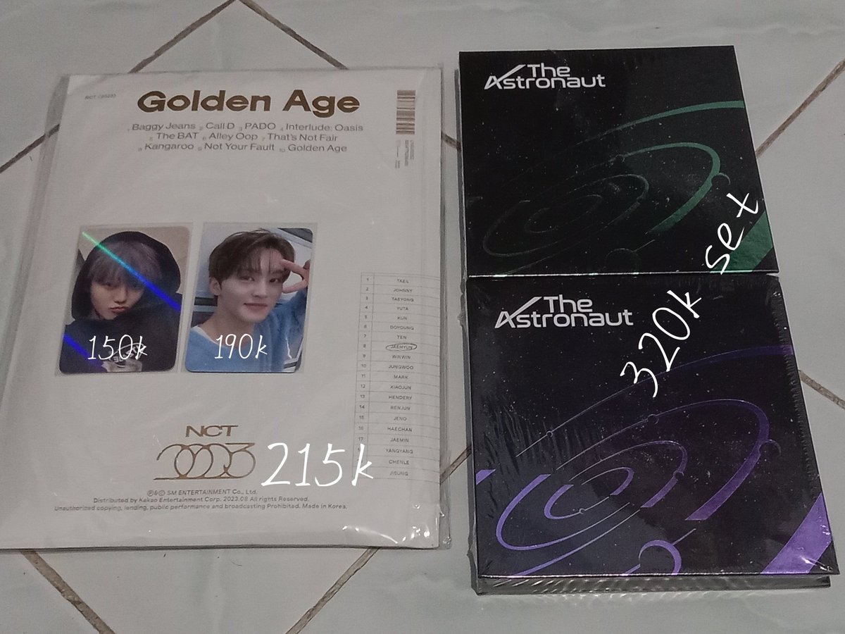 miiniimiin_'s tweet photo. HELP RT  | Want to sell

🍀 Jaemin POB scape Makestar
🍀 Mark POB scape Everline
🍀 Album Collecting Jaehyun
🍀 Album The Astronaut Jin

√ Include pack &amp; admin 🍊 9℅ (split payment only) 
√ Keep event with dp
√ Serius buyer only 
√ Proof
❌ Hnr &amp; Time waster
DOM. JOGJA https://t.co/w9gJPwE4ah