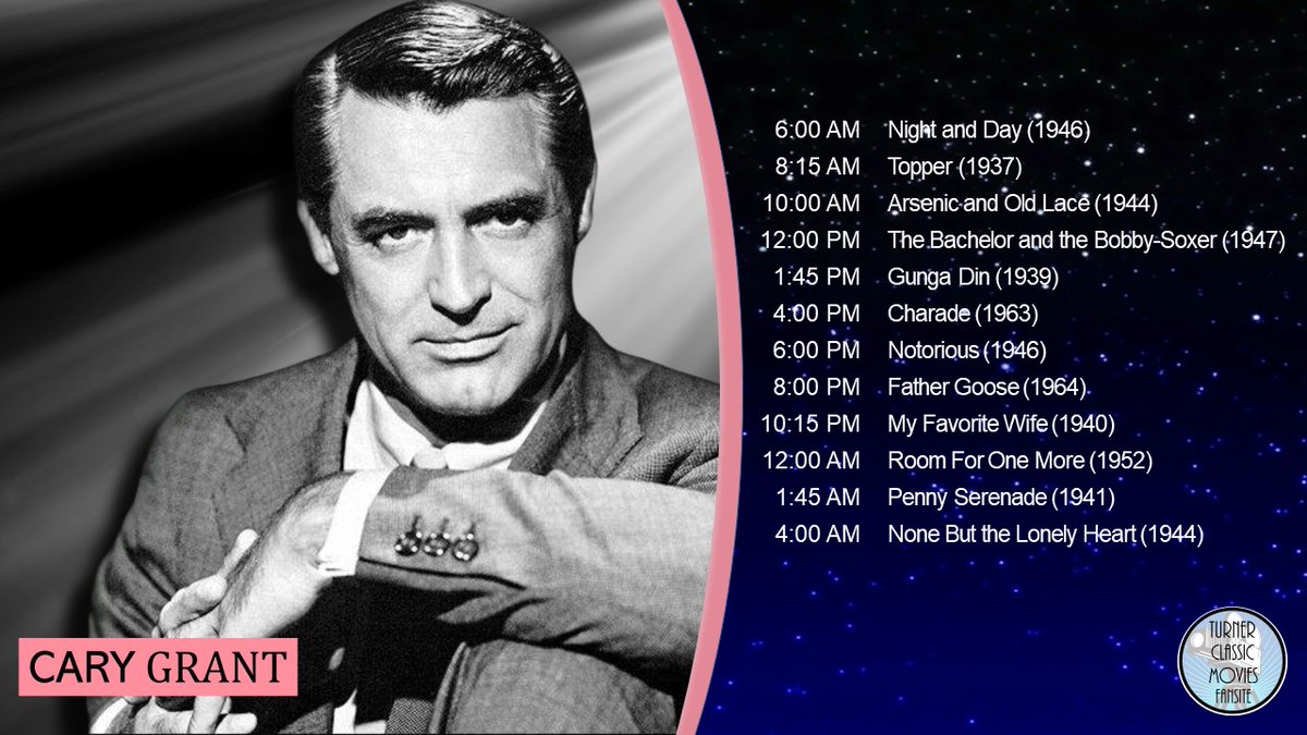 SilverScreenLBC's tweet photo. Cary Grant Day on TCM! Summer Under the Stars 24hrs of  Cary Grant 🥰
What are your Favorites? 
#CaryGrant #TCM #SUTS 
#SummerUnderTheStars 
📽🎞🎬🍿🍸♥️🌟 https://t.co/Z0yblqu7nZ