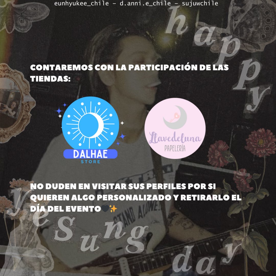 ¡Las inscripciones cierran el Domingo 18 a las 21:00hrs!
🖇️docs.google.com/forms/d/1Yymvn…

Les dejamos las tiendas a participar💫
Dalhae Store:
🖇️instagram.com/dalhae.store?i…
Llave de Luna Tienda:
🖇️instagram.com/llavedelunatie…

<a href="/shfly3424/">Yesung</a> 
#슈퍼주니어 #SUPERJUNIOR 
#YESUNG #예성 #HappyYesungDay