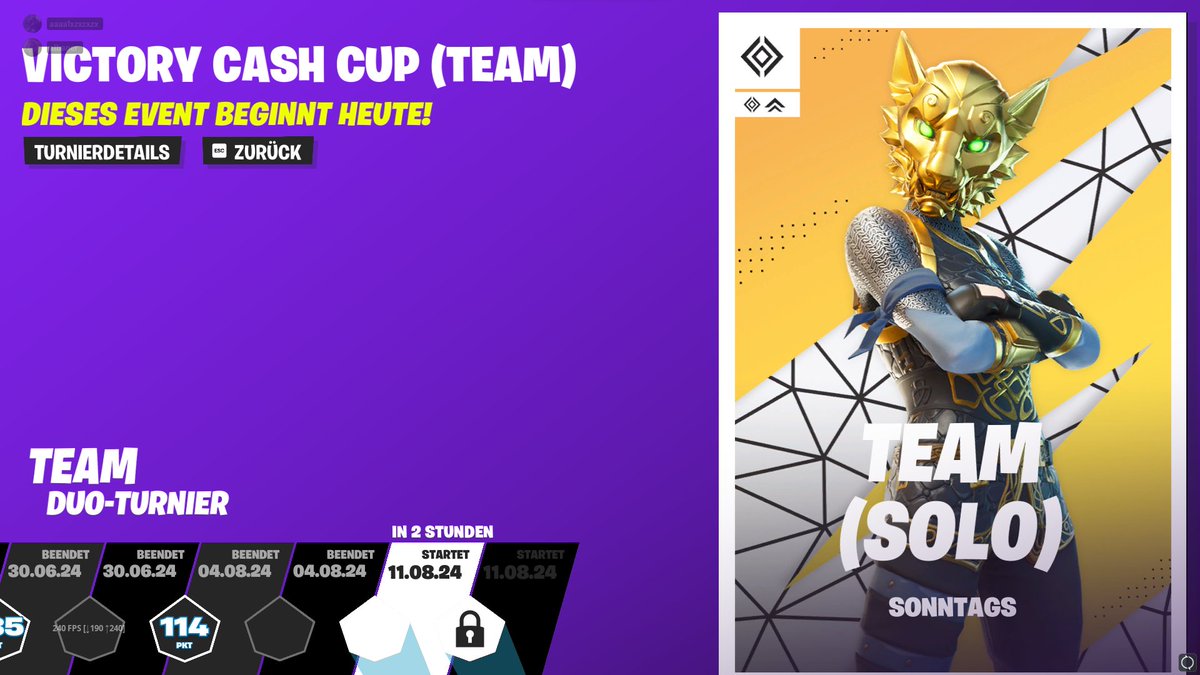 19 Uhr Live auf Twitch Team Cup