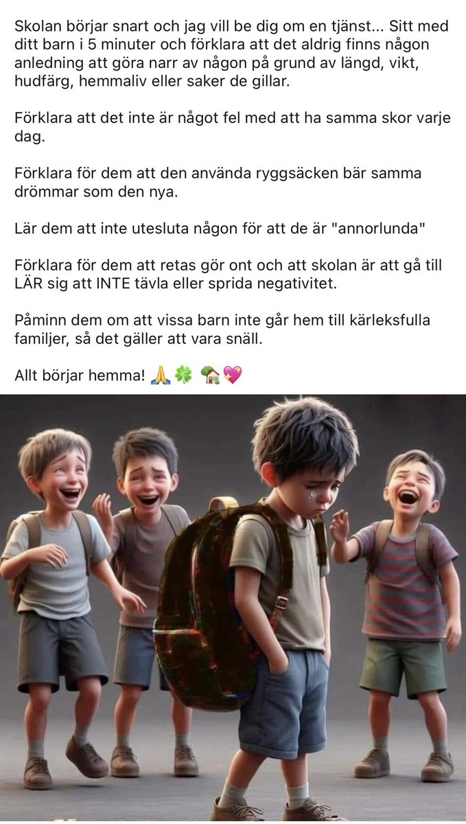 Mycket viktiga och tänkvärda ord 🫶🏻 #skolstart