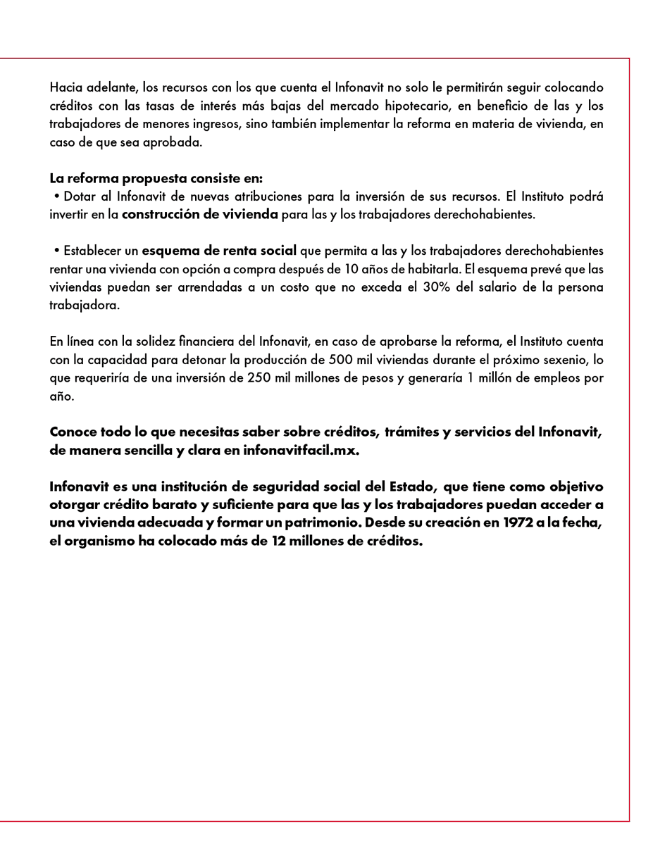 Infonavit's tweet photo. Gracias a los incrementos al salario mínimo, aumentaron en 394% los recursos que administramos en el Infonavit. Además, hemos generado una derrama económica histórica de 1.3 billones de pesos a través de los créditos que otorgamos. https://t.co/6KqvSlu0ii