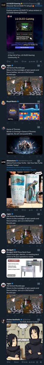 Super cool how my feed keeps getting segments of a ton of ads in a row like this, what a fun and interactive site