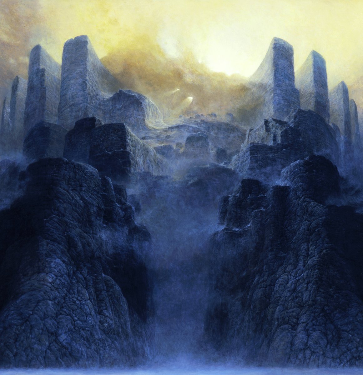 ArtofBeksinski's tweet photo. 1981 #painting #Beksinski #PolishMastersofArt https://t.co/FGR8jUr4dr