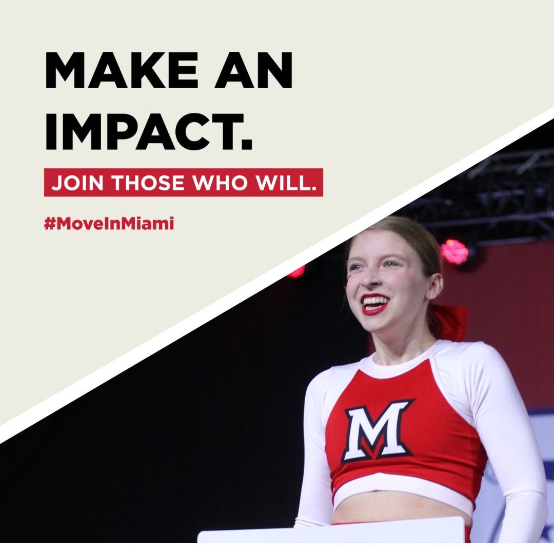 MiamiClubCheer's tweet photo. Calling all Miami alumni and friends! #MoveInMiami is just around the corner. Let’s make it epic! Our gifts, big or small, will make a difference for the incoming class of 2028. I’m thrilled to be part of this! Make your gift at https://t.co/8qT2enzeVs https://t.co/kyQlaYysm5