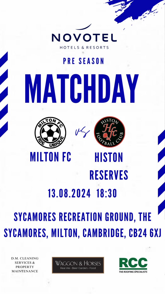 miltonfc_'s tweet photo. Back in action 🔜 

The first team return to action against @HistonFCRes on Tuesday night!

Come down and support local grassroots football ⚽️👊🏽 https://t.co/rN1JAfIQnf