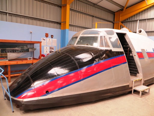 NewarkAirMus's tweet photo. @mp_willow The best we can muster in #NAMHangar 2 is a model (in the background of this photo) & this cockpit from #XB261 https://t.co/9WJeeCOeEk