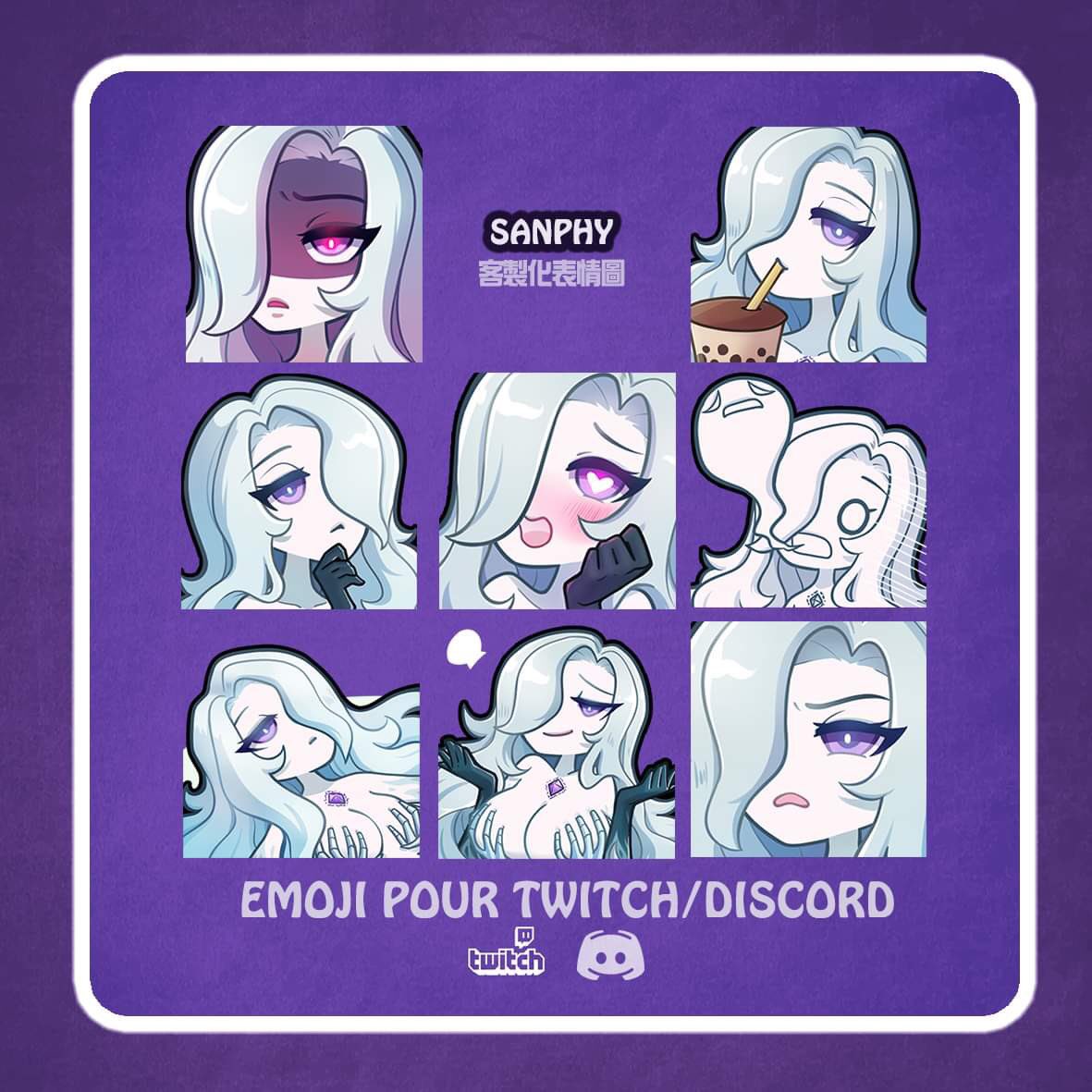 SanphyJ's tweet photo. 【#sanphy #表情委託 #freelance #emoji 】 #Discord/ #twitch

🤡🎨🤡🎨🤡🎨🤡🎨🤡🎨🤡🎨🤡

Les emojis pour un streamer sur Twitch : Psyche_seti 瑟媞🎉

#illustrationartists #artist #2d  #vtuber #streamer #sanphydessin #dessin #draw #drawing #illustration #illustrator #streaming https://t.co/gPyhUAYsmk