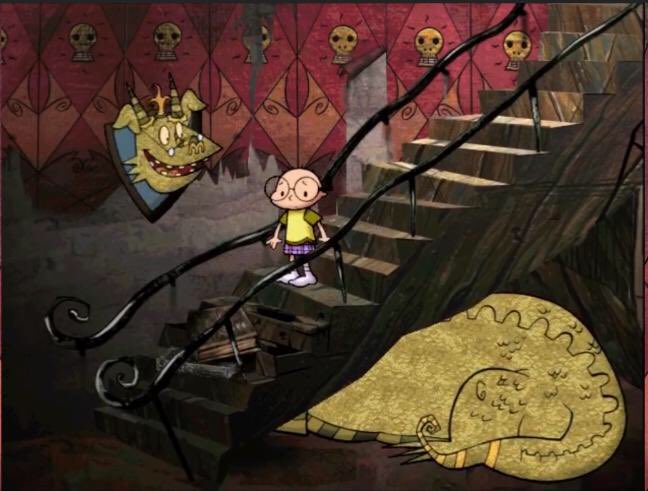 owenbroadcast's tweet photo. theres a PC game from the 90s called ‘nightmare ned’. its a disney game that is, functionally, a kids game - i would say, except for the concept: you play as a child who has been left alone in their home at night, who experiences their home as a nightmarish horror phantasm.

[…] https://t.co/P10CCJ1XuQ