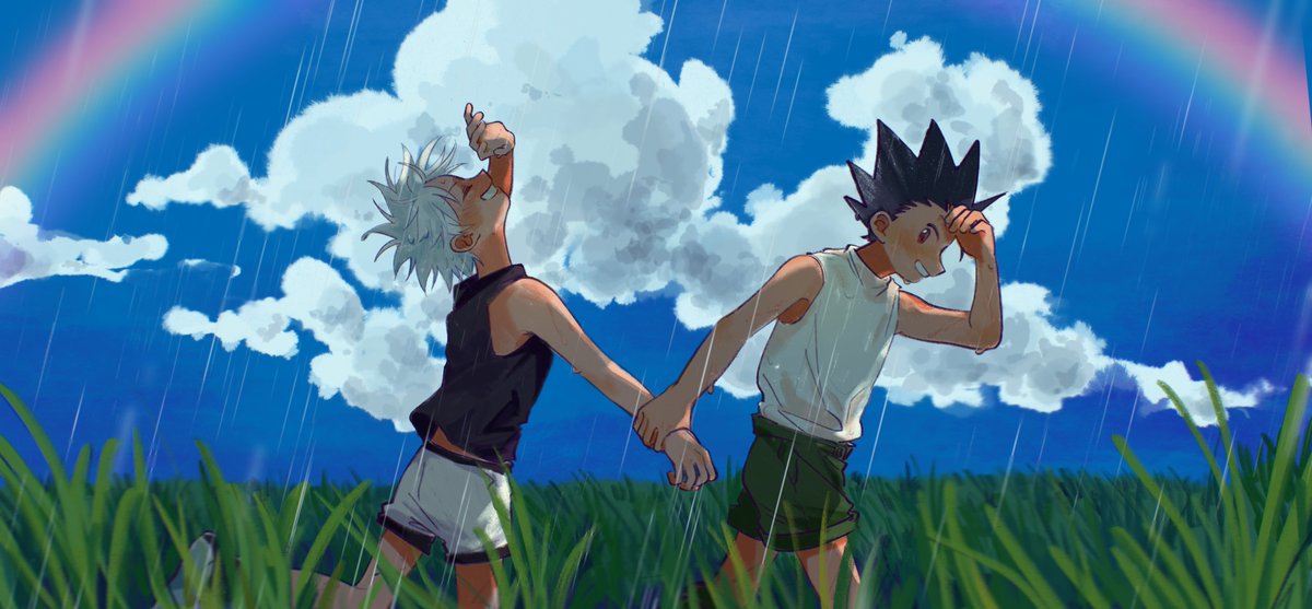 給小水的新刊《太陽雨》畫的g圖~🌦️