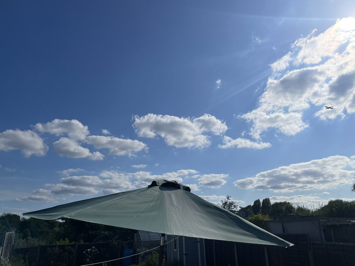 No planes today, tomorrow will be sunny as well