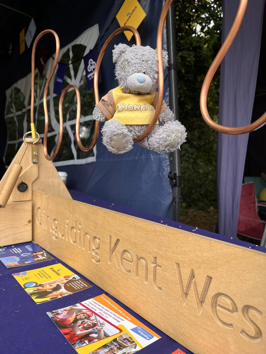Brownie Bear was volunbearing yesterday at Sticks n Stones festival.