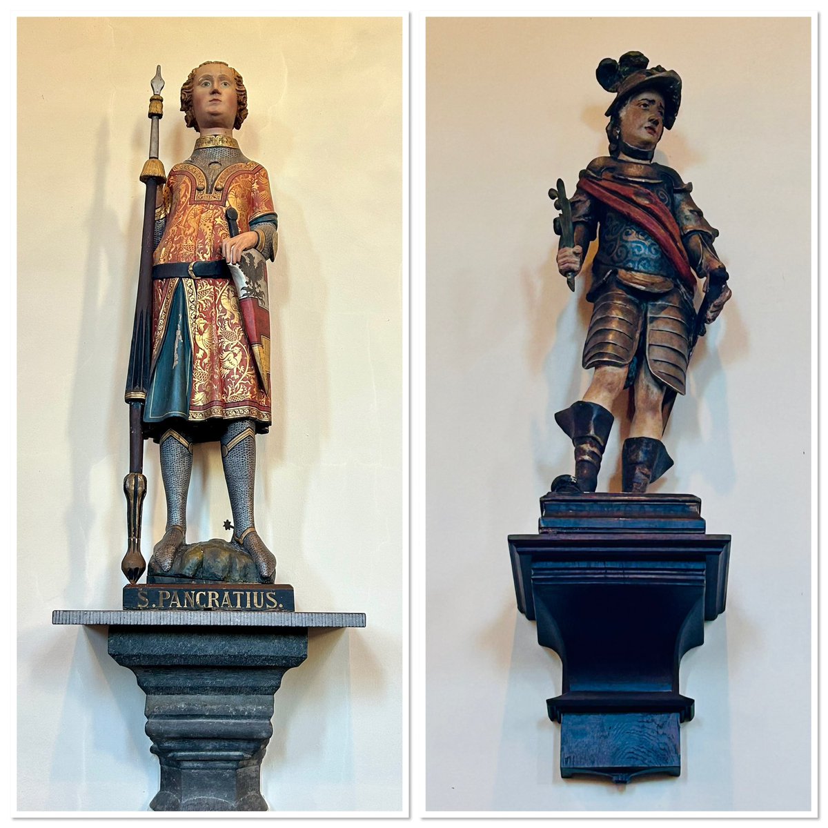 HennyLangendijk's tweet photo. #cultuurtocht2024 dag 1(2): bezoek aan St. Pancratiuskerk (begin 9e eeuw) in #Mesch: de oudste stenen kerk van ons land, met een uniek visgraatmotief (Romeins metselverband). Boeiende uitleg historie kerk door de pastoor. @COostwegel https://t.co/vYpdBWoW2Z