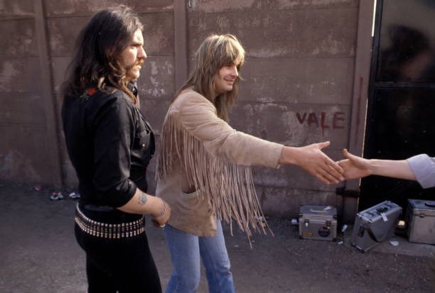 OzzyOsbourne's tweet photo. August 1981
with Lemmy Kilmister &amp; Fast Eddie Clarke from @myMotorhead at Port Vale Football Stadium, Stoke-on-Trent, UK https://t.co/kmvMm9Mnya