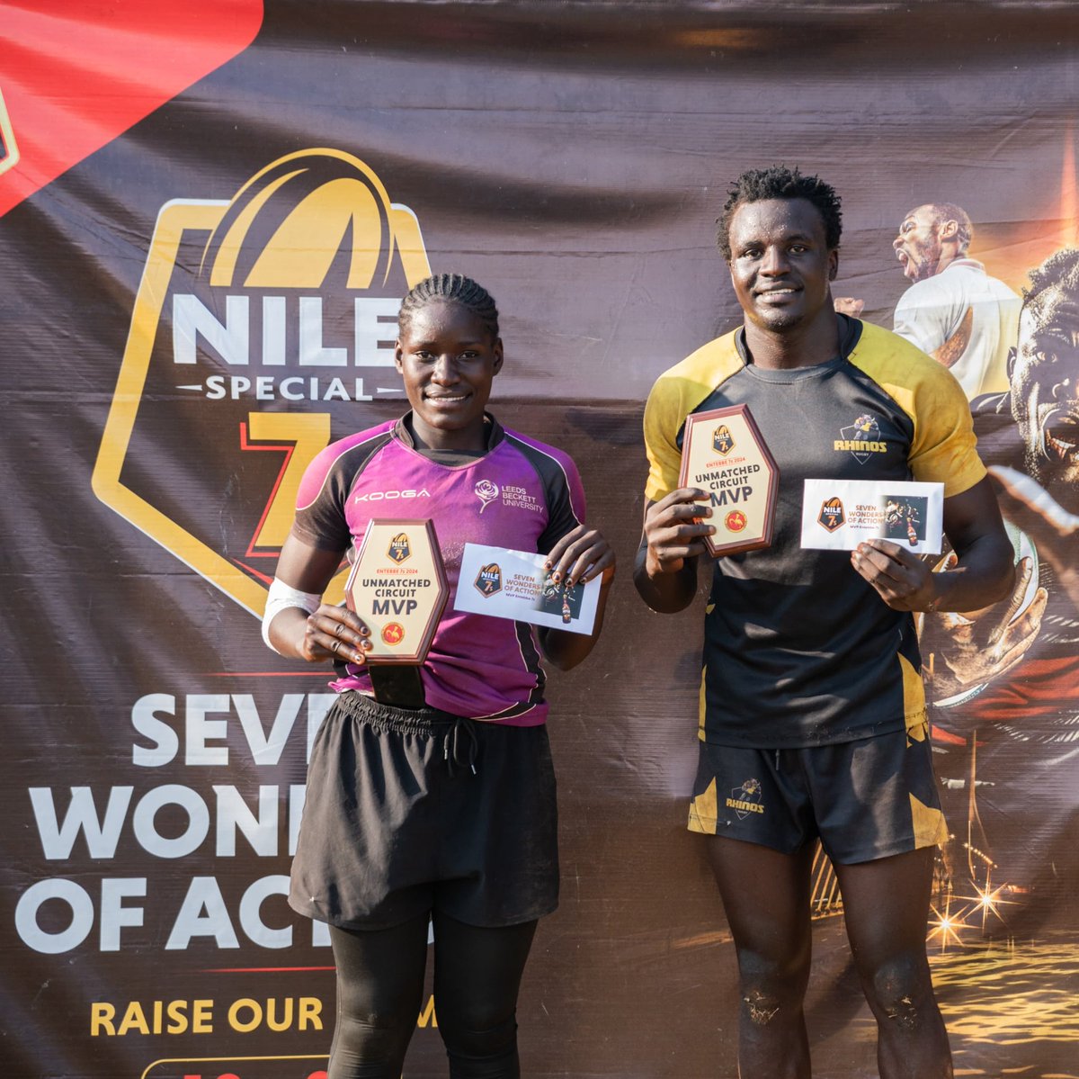 ugrugbyfans's tweet photo. Nile Special Rugby 7s Updates!

Circuit MVPs

Men : Allan Olango ( Rhinos )
Women: Nassozi Maimuna ( Avengers)

#NileSpecialRugby 
#UgRugbyFanzone
#Entebbe7s 
#RaiseOurGame

📸: @philipkairup https://t.co/QyTVDNL9Im