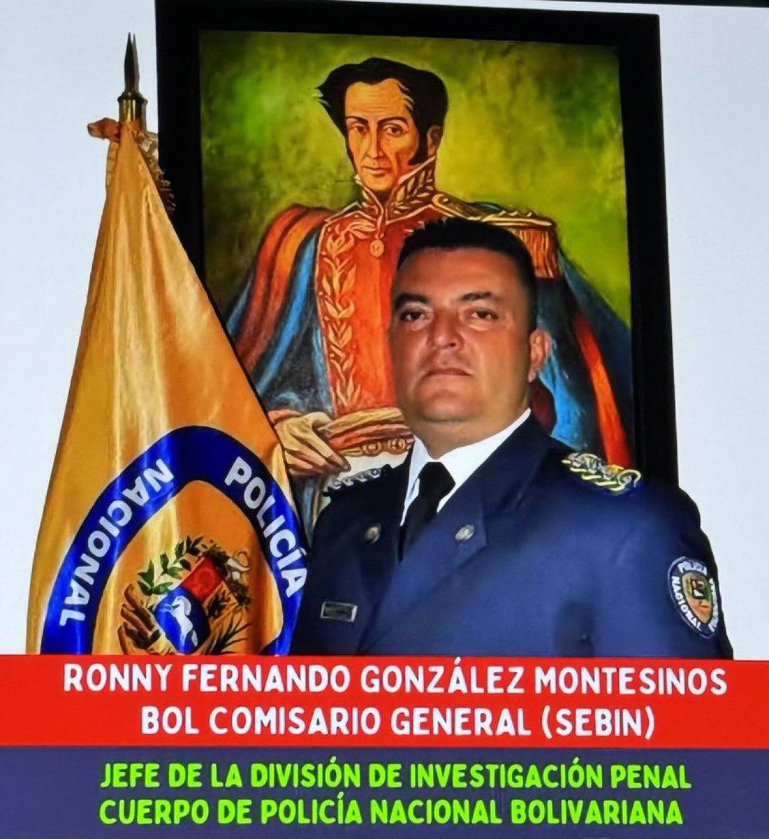 freddyzur's tweet photo. Este es el esbirro Ronny Fernando González Montesinos comisario General del #SEBIN el responsable de la detención de Freddy Superlano y el que esta secuestrando  en la gran Caracas y torturado otras personas https://t.co/tZ53gQWQeY