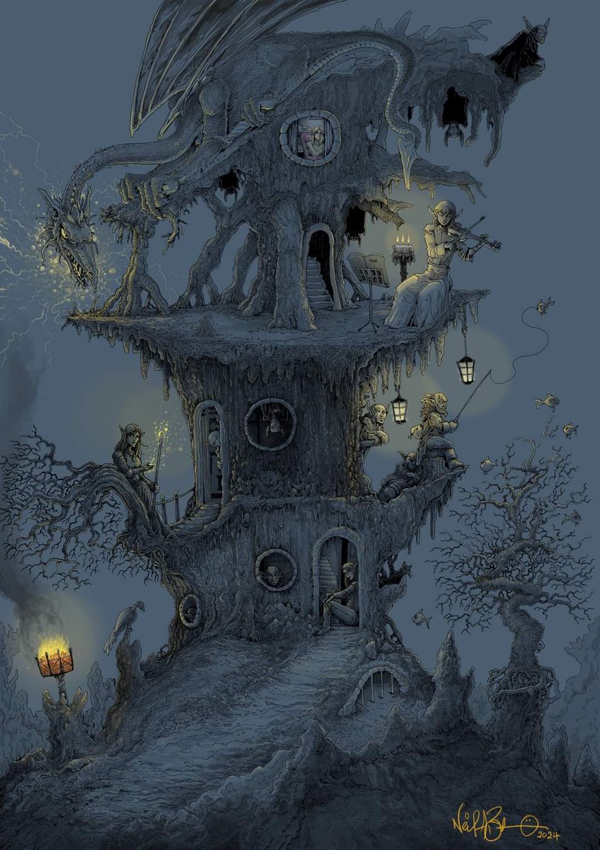 Procreate doodles at Llangollen Fairy Festival.