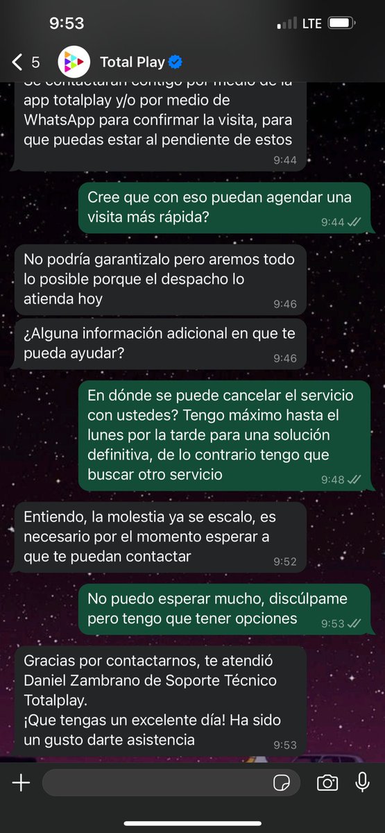 JesyRamirez24's tweet photo. Gracias por dejarme sin servicio @totalplaymx , así responden en tu atención al cliente, sin soluciones y cerrándome el chat para no llegar a nada.
@TotalplayAyuda que nefasto servicio tienen https://t.co/1Fqy9jpmEr