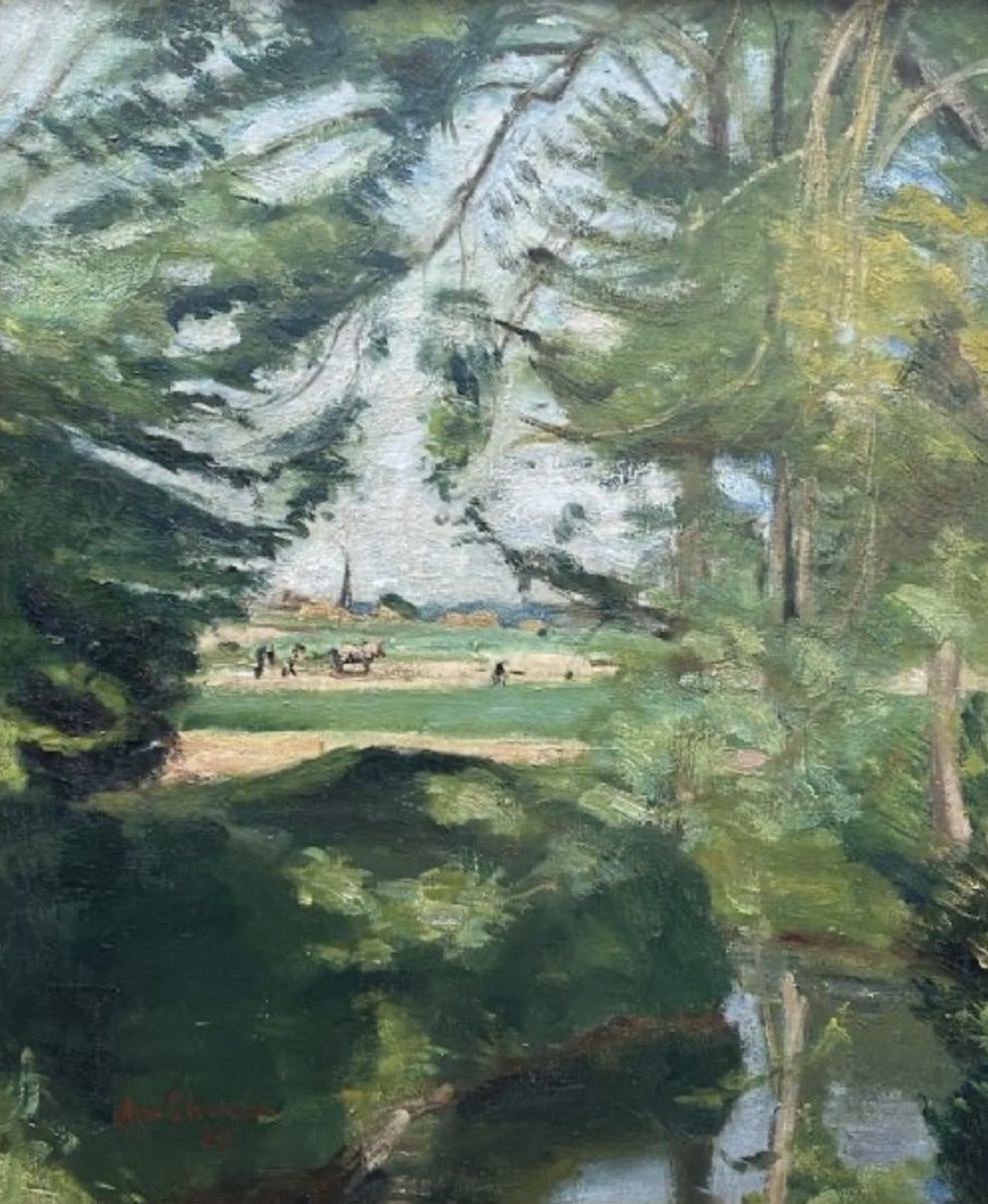 There was straw on the lanes from the harvesting and the grasshoppers sang in the fields, a noisy choir of reed and sedge. It was very hot and under the willow trees sat Miss Rabbit and Grey Brock on a green tartan rug. It was lunchtime and they had cleaved the time for a little