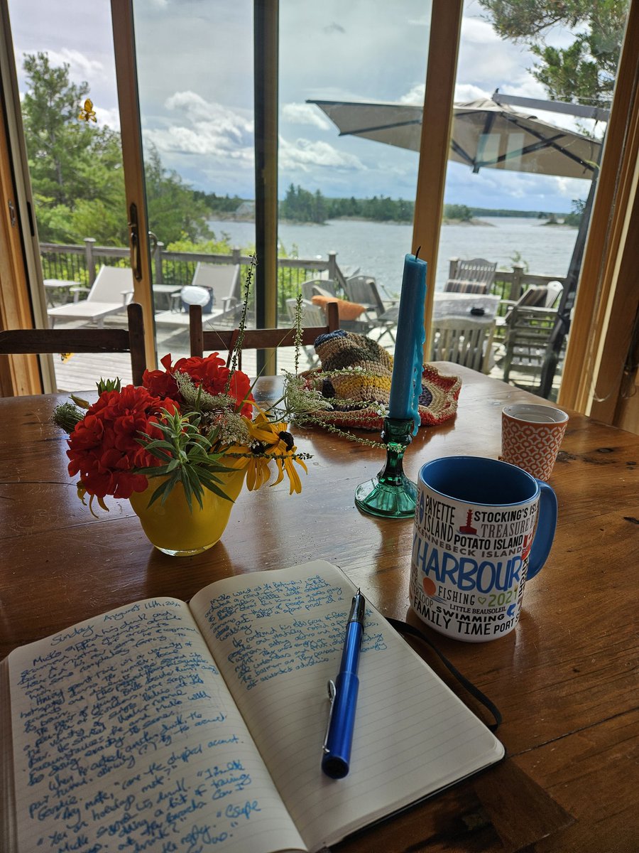 Beautiful windy day in the highlands...perfect for writing...