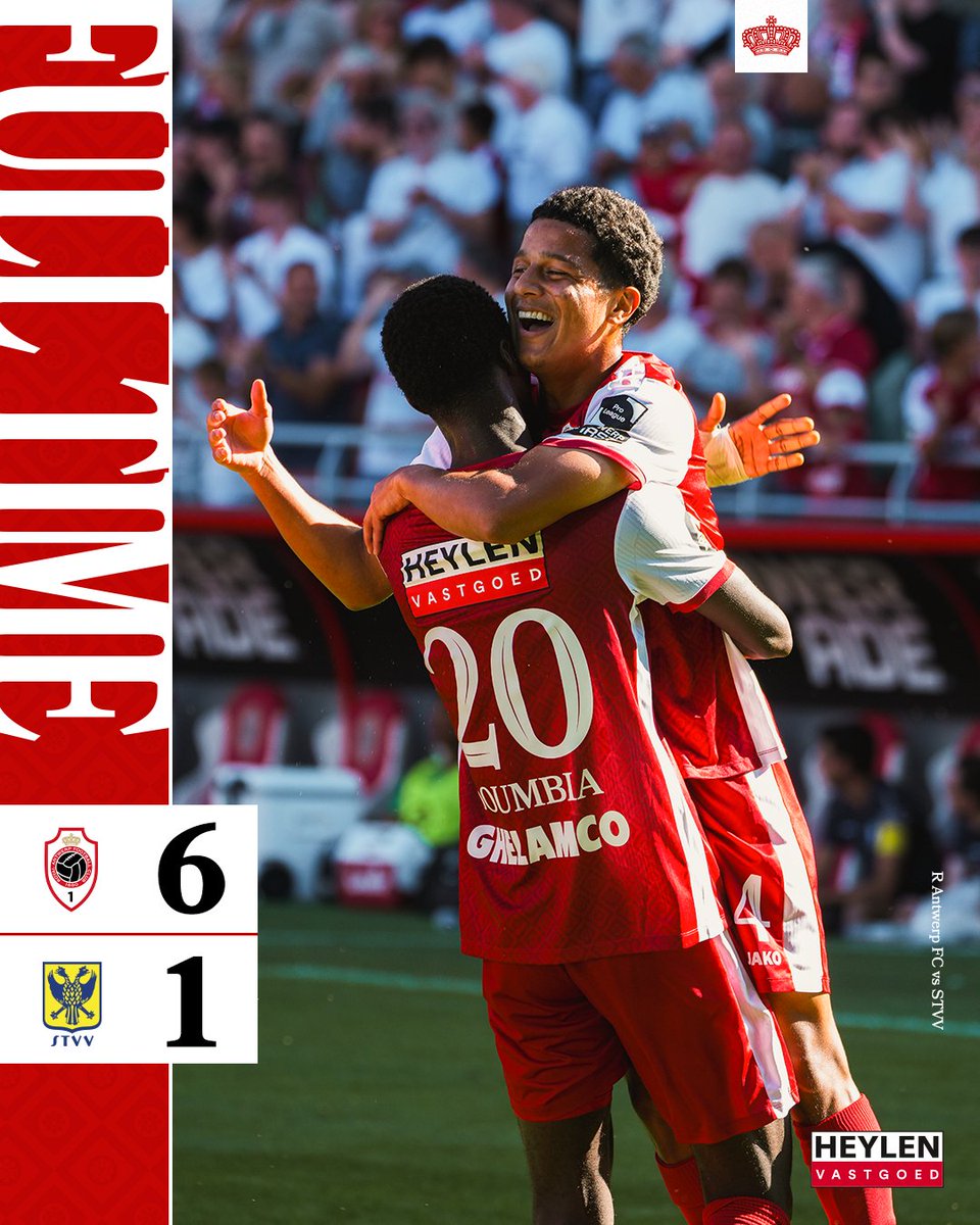 official_rafc's tweet photo. What a game! 😍🔴⚪ #RAFC #AntwerpSTVV https://t.co/xFHQFydbQe