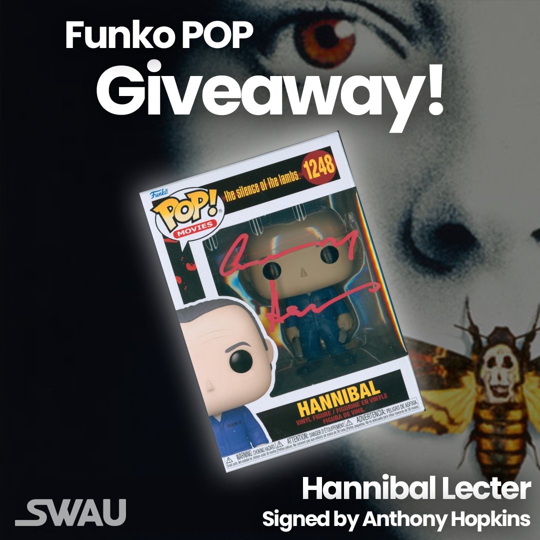 Fans of Silence of the Lambs 📣 Win this Hannibal Lecter Funko POP signed by Anthony Hopkins!

Rules to enter  ⬇️
• Follow <a href="/swau_official/">SWAU</a>
• Like this post
• Retweet for an extra entry
• Tag one friend per REPLY for extra entries

Winner will be announced next week. GOOD LUCK!