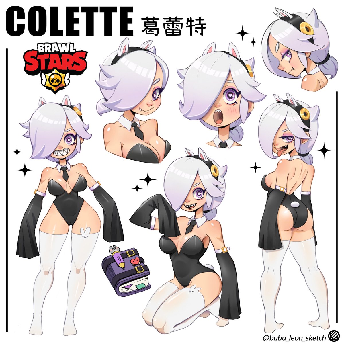 Bubuleonsketch's tweet photo. Colette 葛蕾特 -兔女郎造型
#荒野亂鬥 #BrawlStars #BrawlStarsArt #fanart https://t.co/C4zThHJHuu
