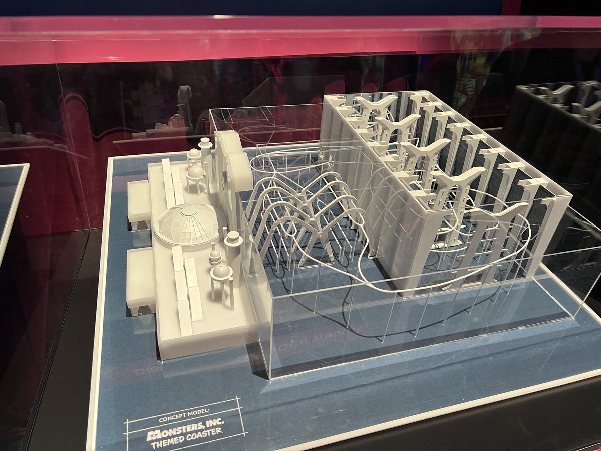 ScottGustin's tweet image. NEW: Here’s a look at a concept model for the Monsters Inc. Doors coaster coming to Disney’s Hollywood Studios.