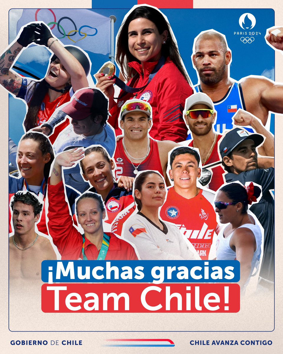 GobiernodeChile's tweet photo. Por hacernos soñar y llevar nuestra bandera con orgullo 🇨🇱 ¡Gracias Team Chile por unos tremendos #JuegosOlímpicos, la segunda mejor presentación nacional en la historia! 🥇🥈 https://t.co/NcxK84apJP