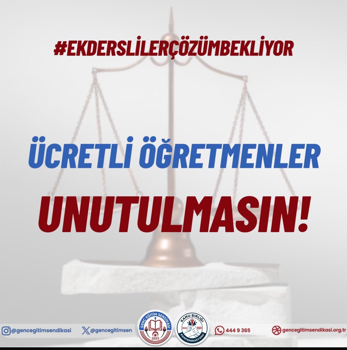 #EkDerslilerÇözümBekliyor