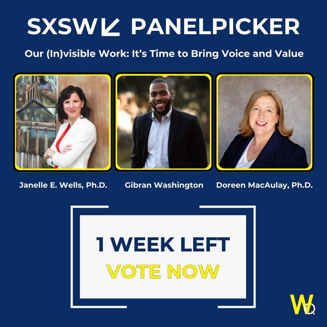 WellsQuest (@wellsquest) on Twitter photo Only one week left to cast your vote in the SXSW PanelPicker! Help us make our workshop, Our (In)visible Work: It’s Time to Bring Voice and Value, a reality—vote now! Link in bio. #SXSW #PanelPicker #WellsQuest Only one week left to cast your vote in the SXSW PanelPicker! Help us make our workshop, Our (In)visible Work: It’s Time to Bring Voice and Value, a reality—vote now! Link in bio. #SXSW #PanelPicker #WellsQuest
