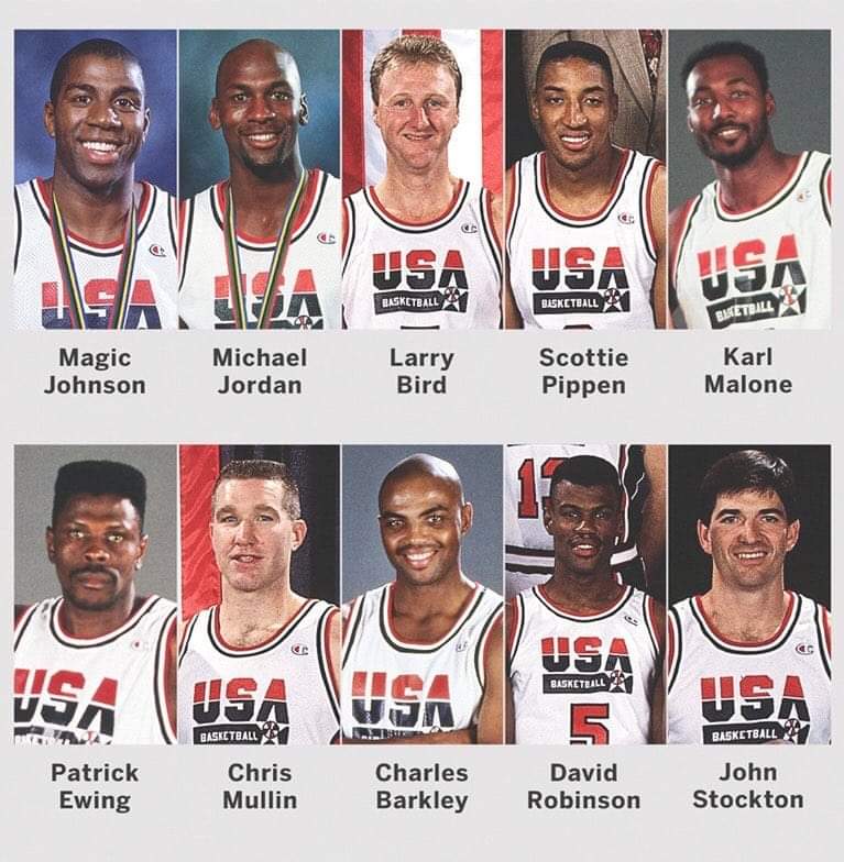 rthur013's tweet photo. Ya que hoy terminas las Olimpiadas de #Paris2024
Llegó el momento de recordar al único e inigualable  DREAM TEAM de USA 🇺🇸 en BARCELONA 1992.
Así dominaon a sus rivales.
Vencieron a ANGOLA por 68 puntos.
Vencieron a CROACIA por 33 puntos.
Vencieron a ALEMANIA por 43 puntos.
Vencieron a BRASIL por 44 puntos.
Vencieron a ESPAÑA por 41 puntos.
Vencieron a PUERTO RICO por 38 puntos.
Vencieron a LITUANIA por 51 puntos.
Vencieron a CROACIA por 32 puntos.
Promediaron 117.3 PPJ y el promedio de ventaja contra sus rivales fue de 43.7.
La historia no la puede cambiar una plataforma de narrativas, sabemos que el baloncesto es diferente pero, el DREAM TEAM de USA 🇺🇸 de 1992 sigue siendo el mejor equipo conformado en la historia del baloncesto.