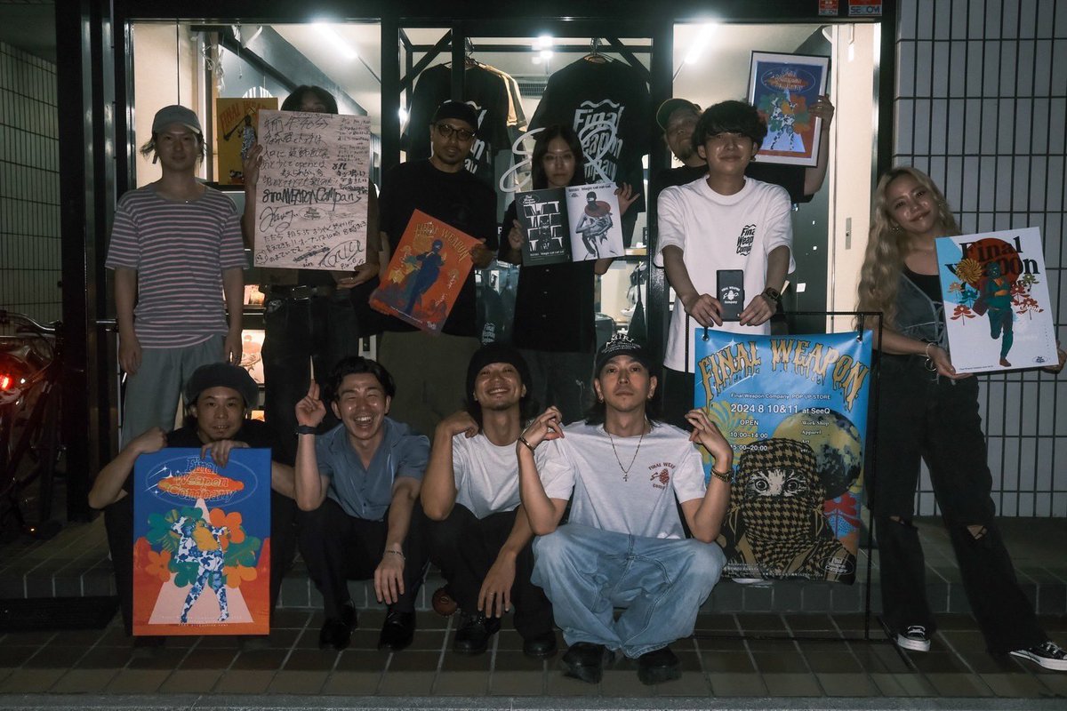 FWC POP UP at SeeQ 2日間ありがとうございました！
俺にとって人生で本当に本当に大切な思い出になりました！
予定していたワークショップのトートバッグも全て無くなり全てが自分の想像を超える体験でした！
皆様本当にありがとうございました！
これからもFWCをゆったりよろしくお願いします！