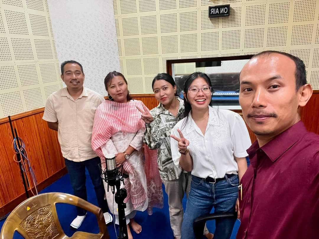 GSImphal's tweet photo. The Imphal Hub’s exclusive interview has just been recorded for All India Radio! We are honored and thrilled to have had the opportunity to share our story and passion. The session is part of the program “Naharol Gi Akhannaba Thouram” (Special Program for the Youth). https://t.co/vKBsLxaK5M