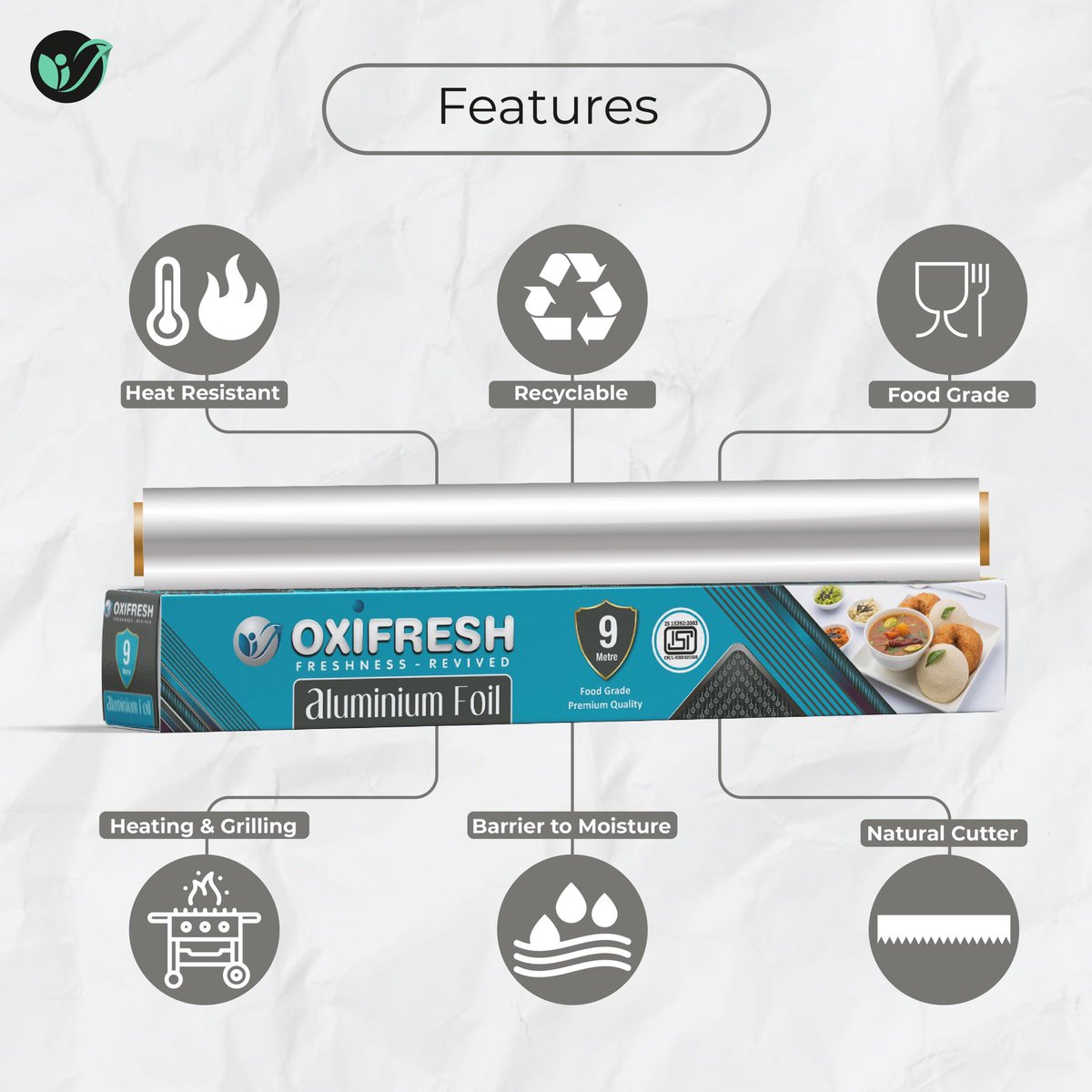oxifreshindia's tweet photo. Oxi Fresh Aluminium Foil

#oxifresh #aluminiumfoil #foodwrap #restaurants #kitchen #hygiene #recyclable https://t.co/qwc4URiwmI