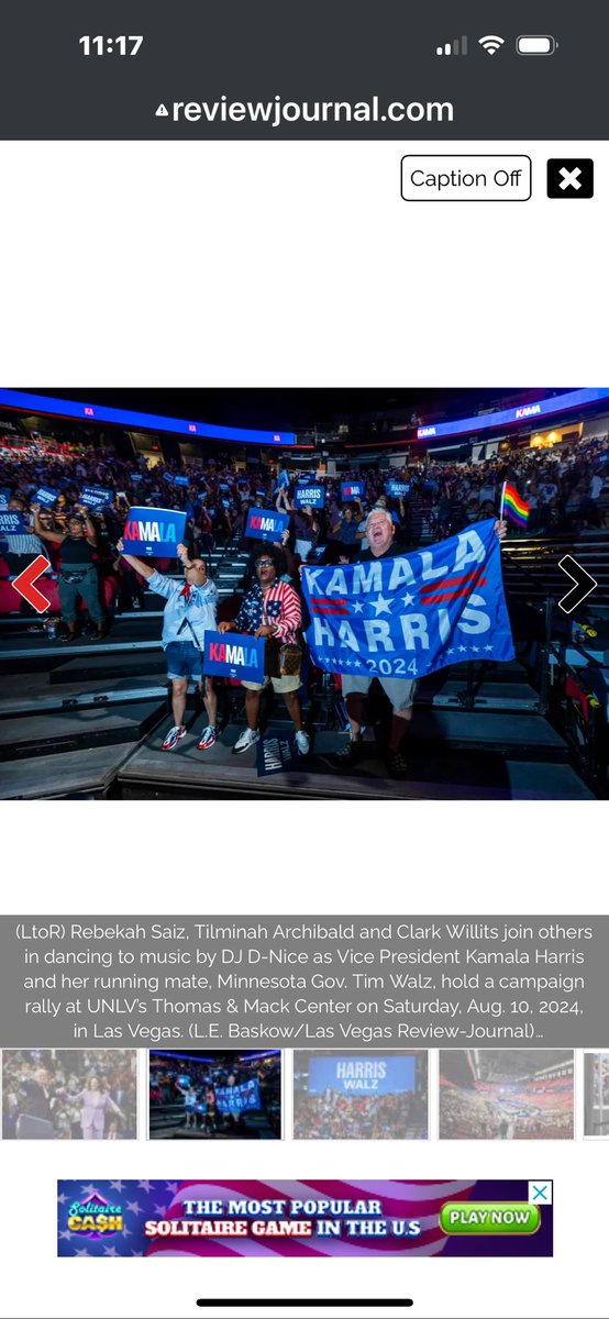 kpdebolt's tweet photo. @ksorbs Las Vegas rally same section same people. Zero trickery. https://t.co/fNBBpGupta