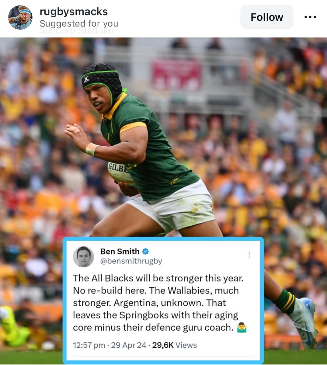 Oldboystens's tweet photo. @bensmithrugby https://t.co/ylYedJwpPX