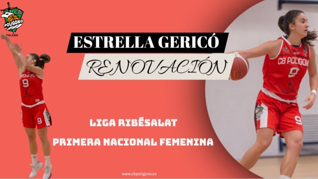 CBPoligono's tweet photo. 🚨 RENOVACIÓN | ESTRELLA GERICÓ

Otra de las ya veteranas del equipo, @estrelli97, seguirá sumando su experiencia al Primera Nacional.

Su acierto desde 6'75 y la variedad de recursos ofensivos con los que cuenta, hace de ella una jugadora fundamental para el juego ofensivo. https://t.co/MEE94u3DdW