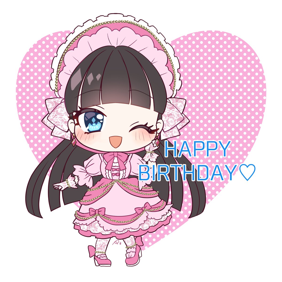 「8/12は白雪みみちゃん( )のお誕生日だよお誕生日おめでとう#ろきこファミリー」|ろきこ🐰🎀のイラスト