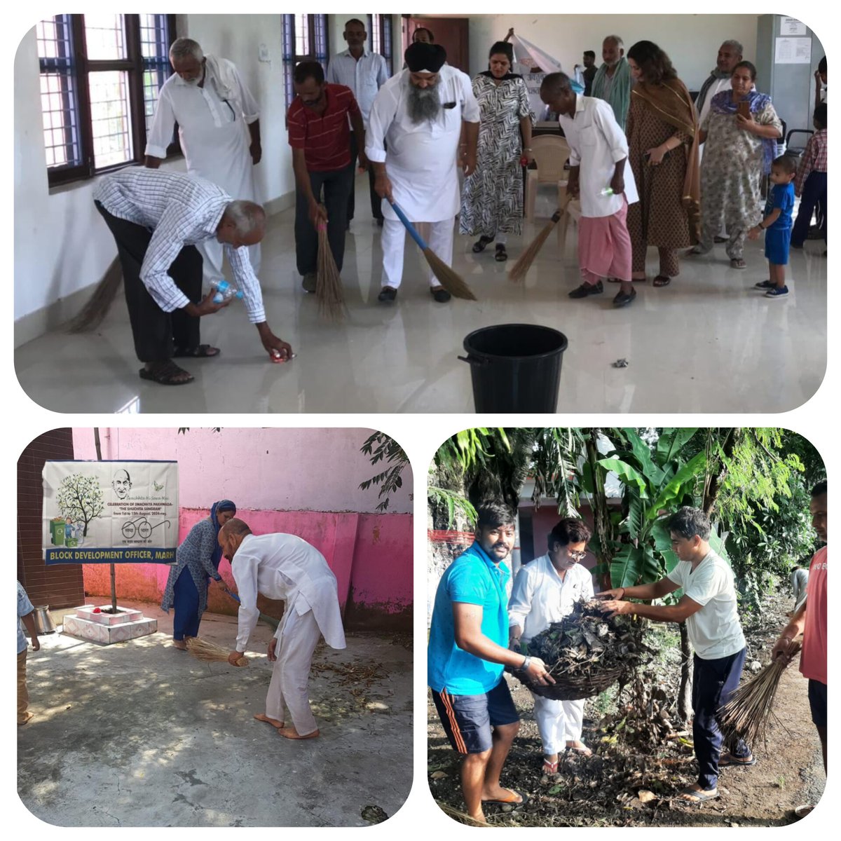 Cleanliness drive in various tourist places and heritage sites in <a href="/MarhBlock/">Rural Development & PR, Block Marh</a> was held today as a part of the 𝗦𝘄𝗮𝗰𝗵𝗵𝘁𝗮 𝗣𝗮𝗸𝗵𝘄𝗮𝗱𝗮 campaign.
<a href="/dmjammuofficial/">District Magistrate, Jammu</a> <a href="/listenshahid/">Shahid Choudhary</a> <a href="/diprjk/">Information & PR, J&K</a> <a href="/jkrddpr/">Department of Rural Development & Panchayati Raj</a> <a href="/swachhbharat/">Swachh Bharat Mission - Grameen</a> <a href="/anoopkumarjk/">Anoop Kumar</a> <a href="/acp_jammu/">ACP Jammu</a>
#swachhtapakhwada 
#cleanindia