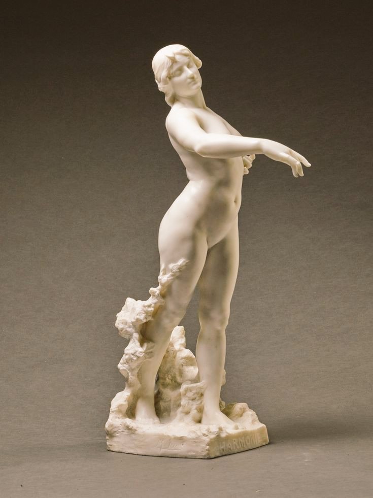 _rjardon's tweet image. "Harmony" by M.J. #Sain (1877-1961) #marble #fineart