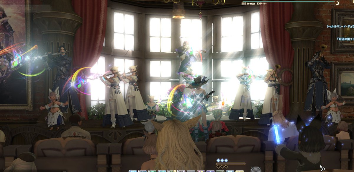 sumica_pso2's tweet photo. 気が付けば2.3部お邪魔してました。
楽しい時間をありがとうございます、耳福でした！
とりあえず、パッセはかっこいい(雑
#パポッテ #ff14 https://t.co/4C7QP1fMZL