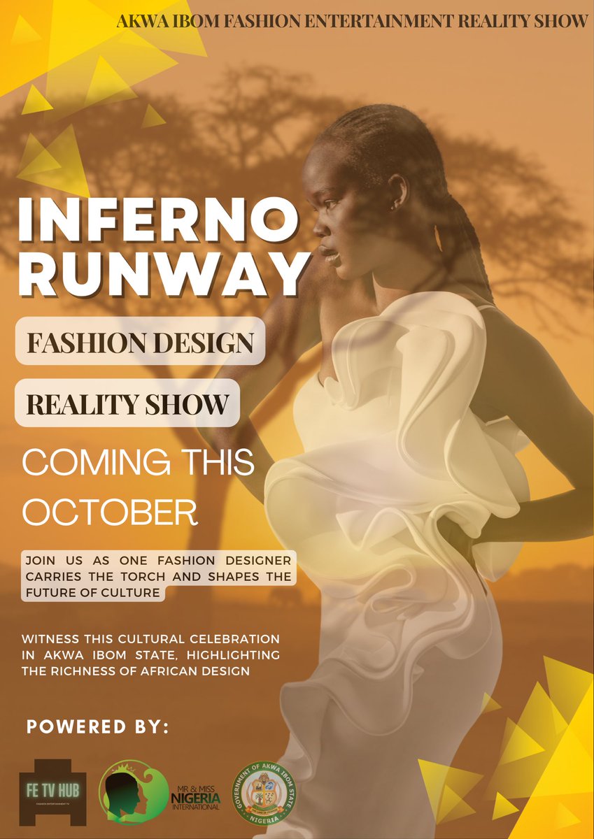 The fashion competition reality show format with a touch of African coming this fall. 

#infernorunway #ariseagenda #akwaibom
