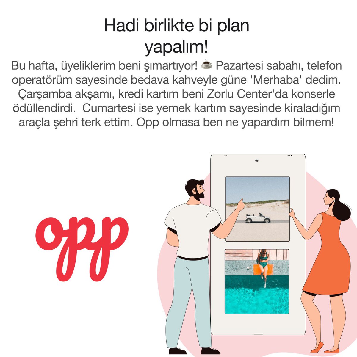 Hadi birlikte bi plan yapalım!

Hemen deneyin:
App Store: apps.apple.com/tr/app/opp/id6…
Play Store: play.google.com/store/apps/det…