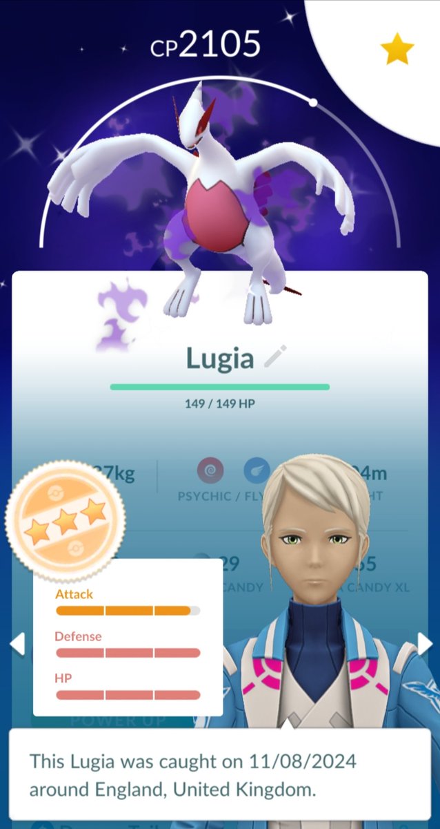 Becca_lea89's tweet photo. LET'S GO!!! I am definitely a bit sunburnt 🤣🥵 I was not prepared for the sun today, but after only 16 raids I'm very very happy with this 💖💜 #Lugia #shinylugia #shadowlugia #shinyshadowlugia #shinyshadow #shinyshadowpokemon #pokemongo #PokemonGOApp #PokemonGOfriends #pokemon https://t.co/0BTiMdzC7r