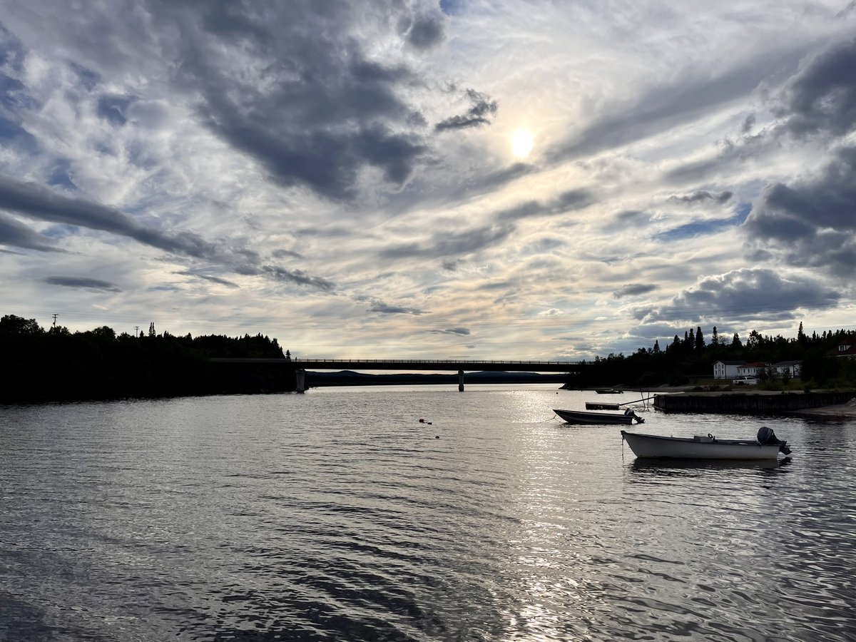 drCADuff's tweet image. North West River, Labrador. My grandfather was a Newfoundland Ranger here in the 1950’s. The Innu families would collect my dad (3 years old) and take him canoeing for the day. Re-visiting history this weekend.