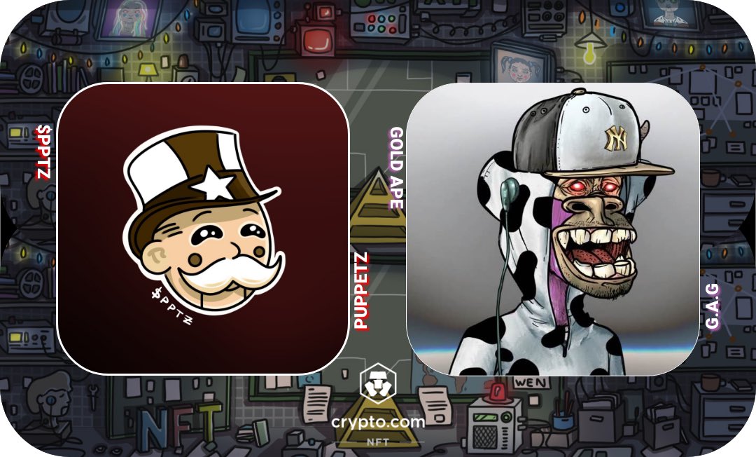 🎭 $PPTZ X GOLD APE #GIVEAWAY 🎁

To celebrate @PuppetzNFT pre-sale Live Open to everyone on <a href="/crodexapp/">Crodex | AMM / DeFi / NFT Ecosystem on Cronos</a> 🎉
 
Presale Link: swap.crodex.app/#/ido/0x86a23f…

🏆 x1 1.666.666 $PPTZ
🏆 x1 G.A.G #1981

To enter:

1️⃣ LIKE + RT
2️⃣Follow @PuppetzNFT &amp; <a href="/GoldApe99/">Gold Ape</a>
3️⃣ TAG 4 #CROfam

72h ⏰️