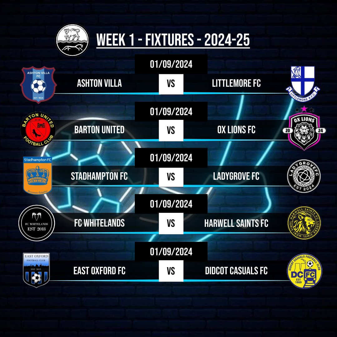 Our first fixtures for September are officially here!

❤️⚽️