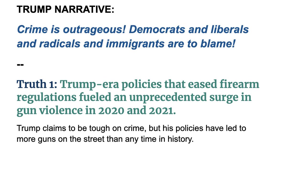 Hello, new friends and followers! As you know, facts and data are critical for deepening understanding and shifting narratives around key policies. 

That' why, in my recent spare time, I have been working on the Trump Truth Teller Toolkit! 

And I would love your help with it!